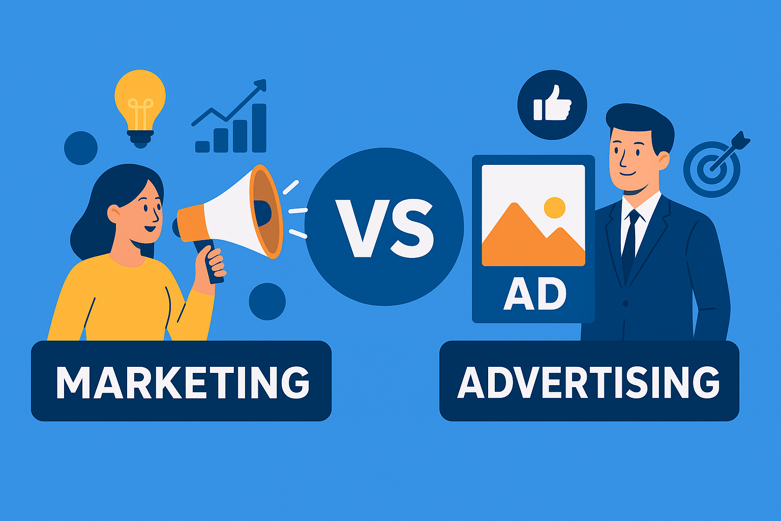 Marketing vs. Advertising: Understanding the Key Differences That Drive Business Growth