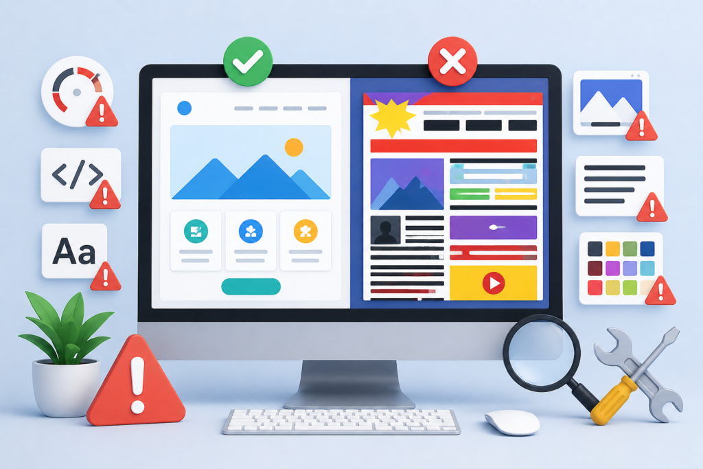 Common Mistakes in Website Design & Development