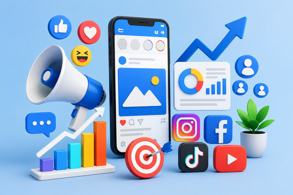Social Media Marketing: A Complete Guide to Growth, Engagement, and Conversions