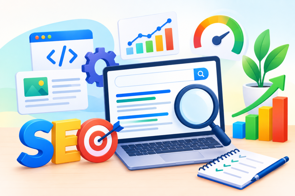 Search Engine Optimization: The Complete Guide to Rankings, Traffic, Technical SEO, Content, and Sustainable Growth