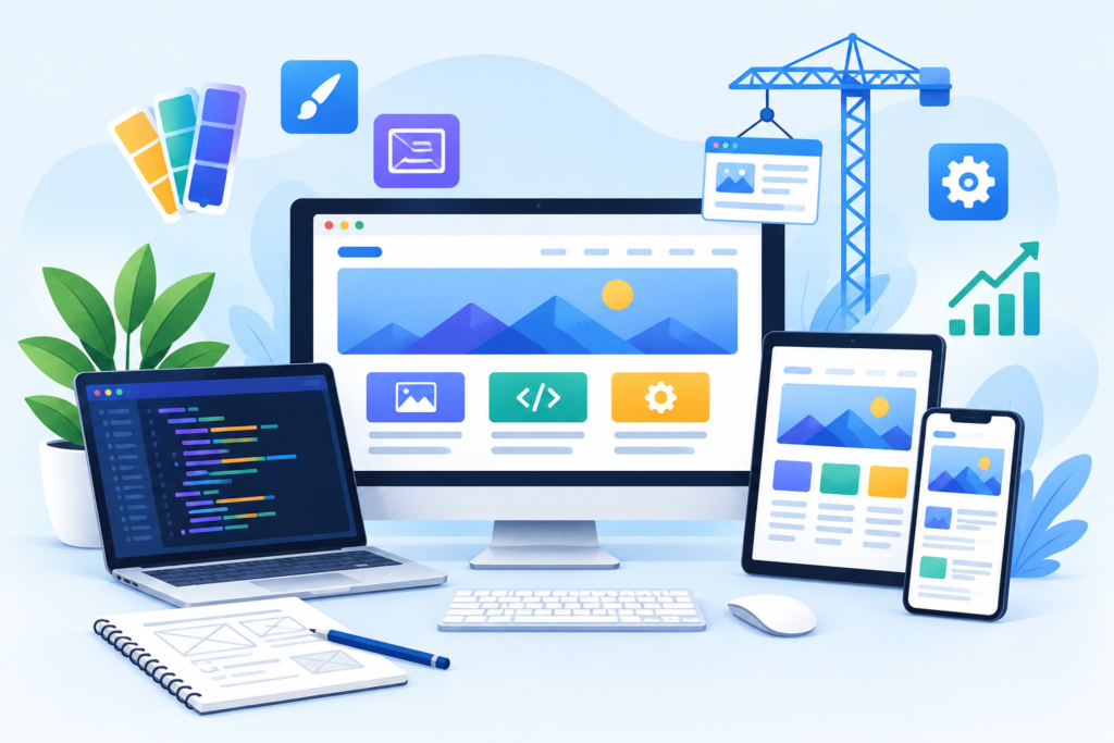 Website Design and Development: The Complete Guide to Planning, Building, Optimizing, and Growing a Business Website