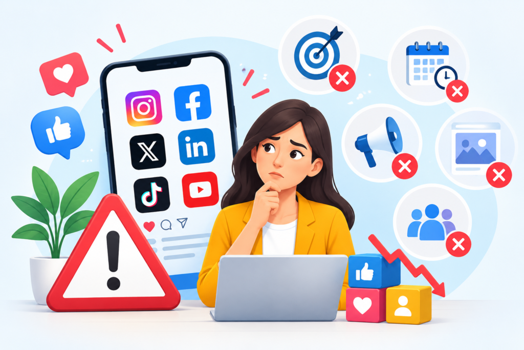 Common Social Media Marketing Mistakes Businesses Should Avoid
